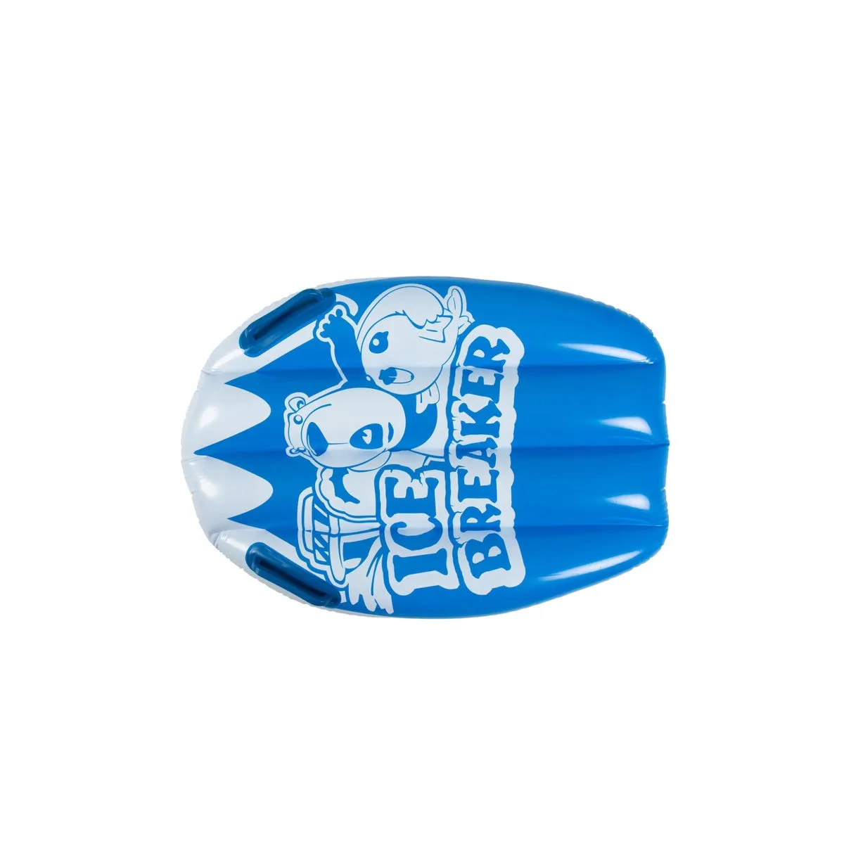 16' Blue and White Inflatable Ice Breaker Lawn Water Slide
