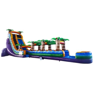 22ft Goombay Single Lane Inflatable Water Slide With Slip & Slide