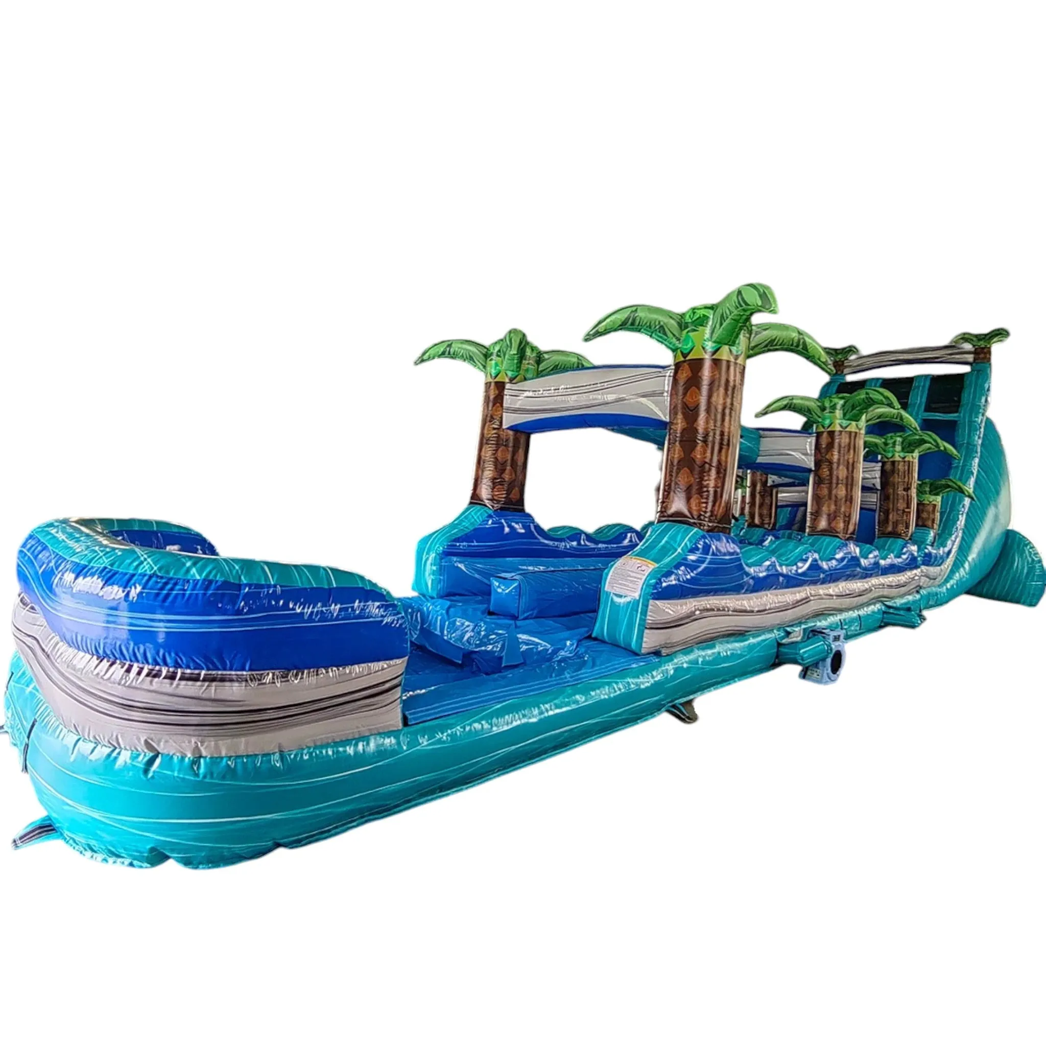24ft Bahama DL 2pc Commercial Water Slide with Inflatable Slip & Slide
