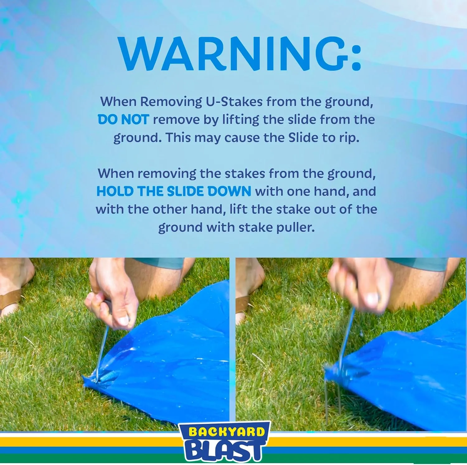 30' Waterslide with Splash Zone - Easy to Setup - Extra Thick to Prevent Rips & Tears