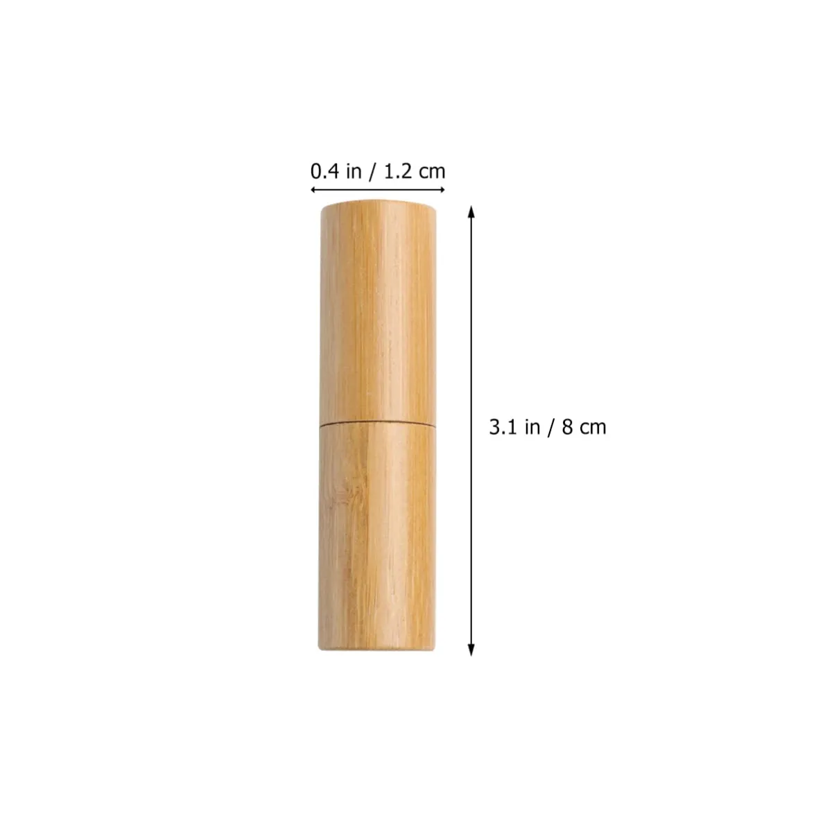 3sets Lipstick Tube Empty Containers 3. Bamboo Diy Lip Gloss Simple Design Travel Essential 2pcs*3