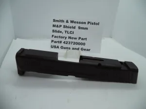 423720000 Smith & Wesson Pistol M&P Shield Slide, Black, TLCI, 9MM