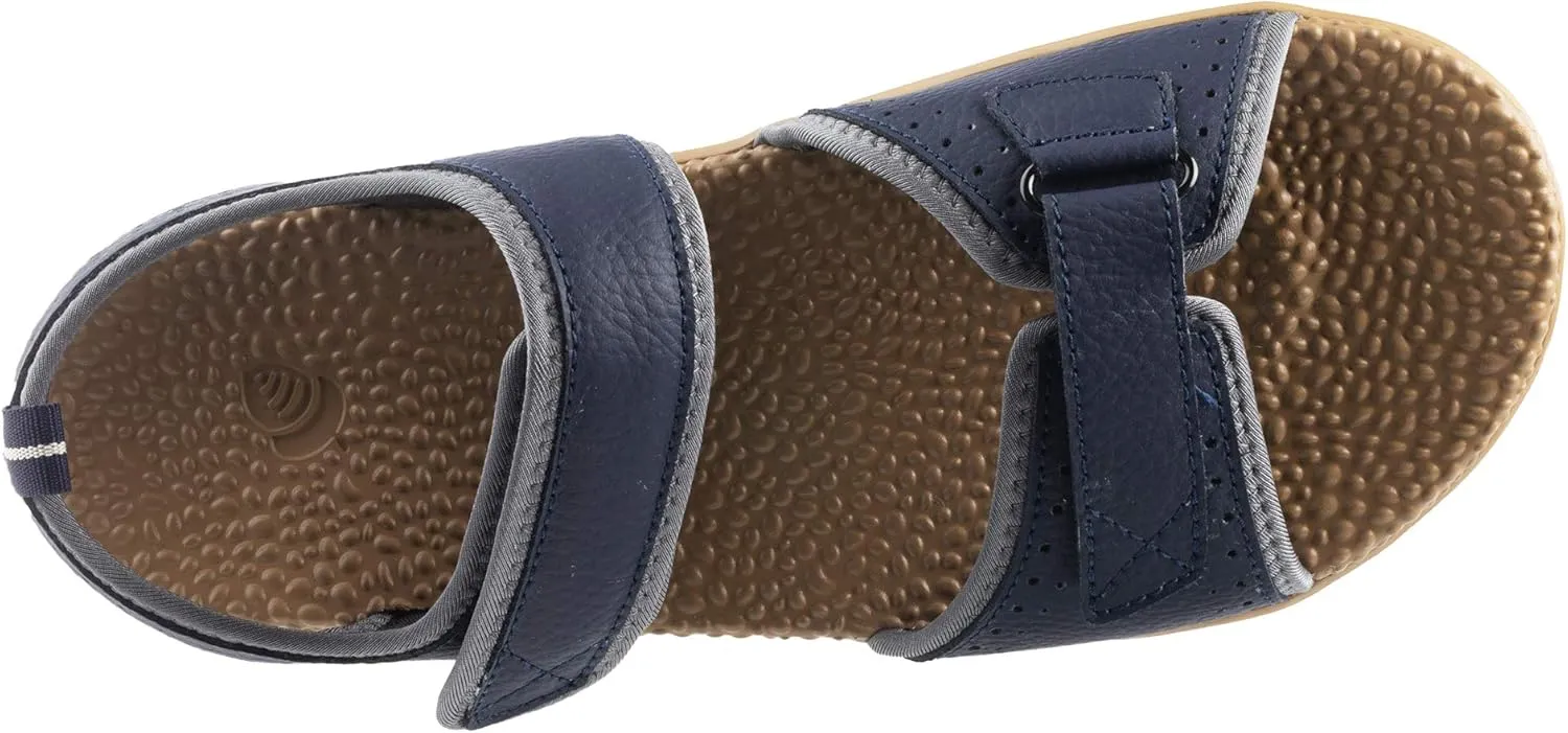 Acorn Men's Everywear Grafton Sandal, Lightweight with a Cushioned Footbed Plus Soft Adjustable Leather Straps