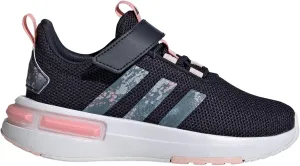 adidas Racer TR23 Elastic Lace Sneaker, Ink/Semi Pink Spark/Sandy Pink, 1.5 US Unisex Little Kid