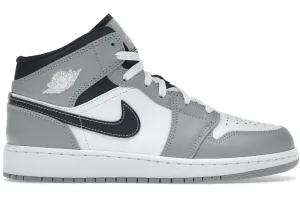 Air Jordan 1 Mid Light Smoke Grey Anthracite (GS)