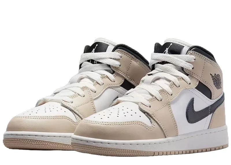 Air Jordan 1 Mid Light Tan (GS)