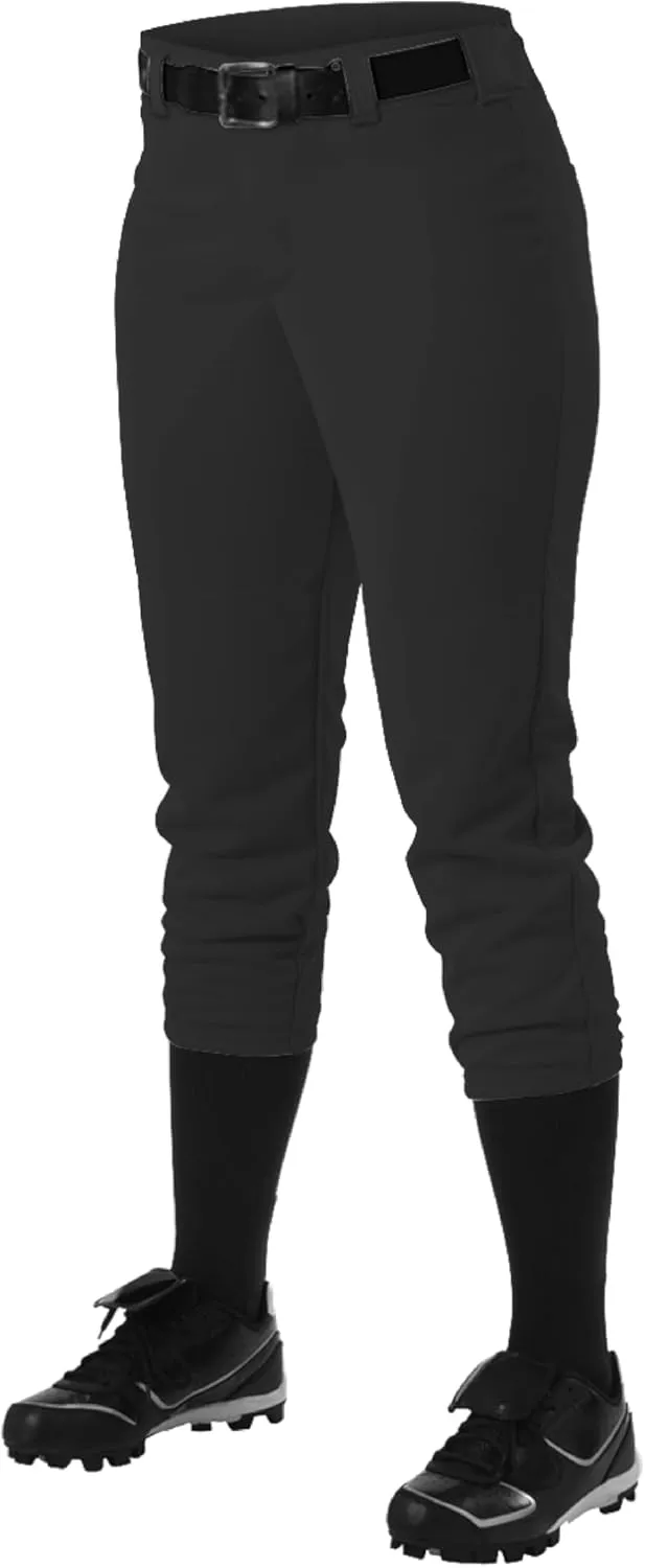Alleson Athletic Girls Belt Loop Fastpitch Pant – Five Pro-Style Fit, Moisture-Wicking & Durable Fabric