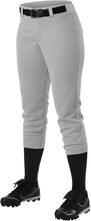 Alleson Athletic Girls Belt Loop Fastpitch Pant – Five Pro-Style Fit, Moisture-Wicking & Durable Fabric