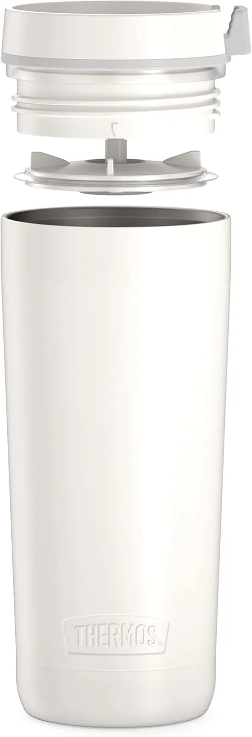 ALTA SERIES BY THERMOS Stainless Steel Tumbler 18 Ounce, Sleet White 18 Ounce, Sleet White