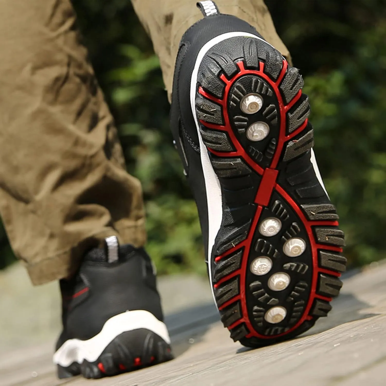 AngryMonkey Men's Outdoor Orthopedic Hiking Shoes,Lightweight Comfy Breathable Non-Slip Height Travel Walking Fashion Sneakers