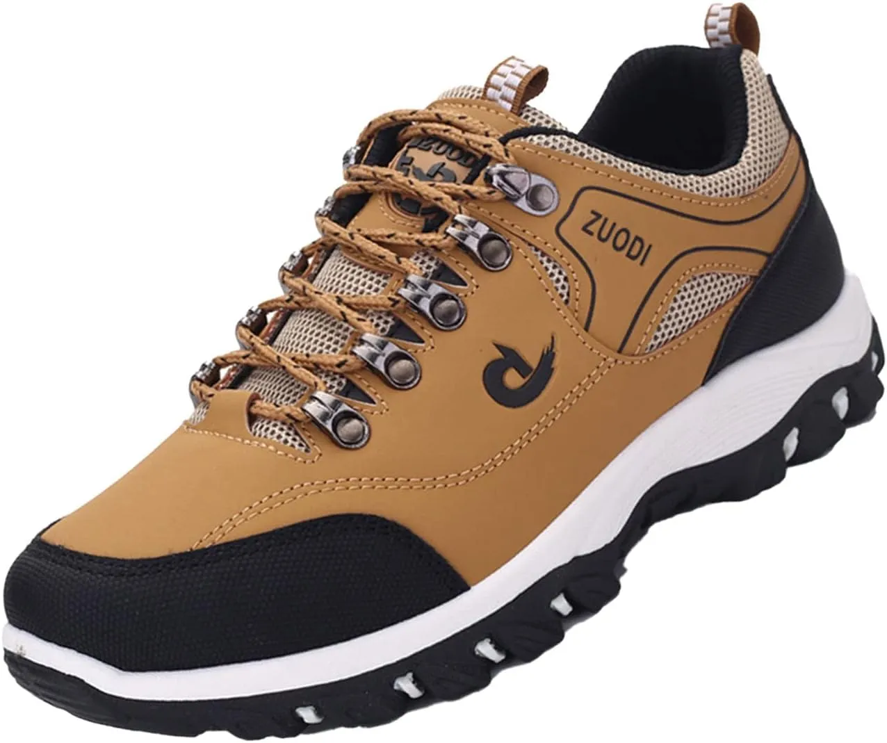 AngryMonkey Men's Outdoor Orthopedic Hiking Shoes,Lightweight Comfy Breathable Non-Slip Height Travel Walking Fashion Sneakers