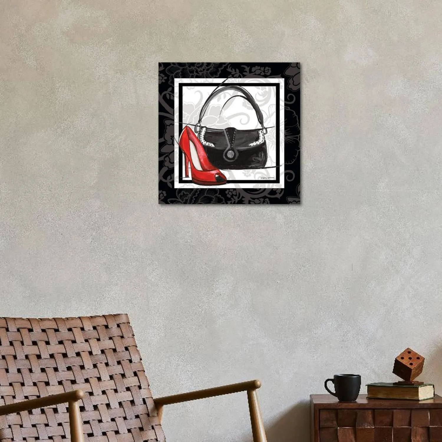 ART.COM Wall Art Print Purse and Shoe II by Gregory Gorham, 24" x 24"