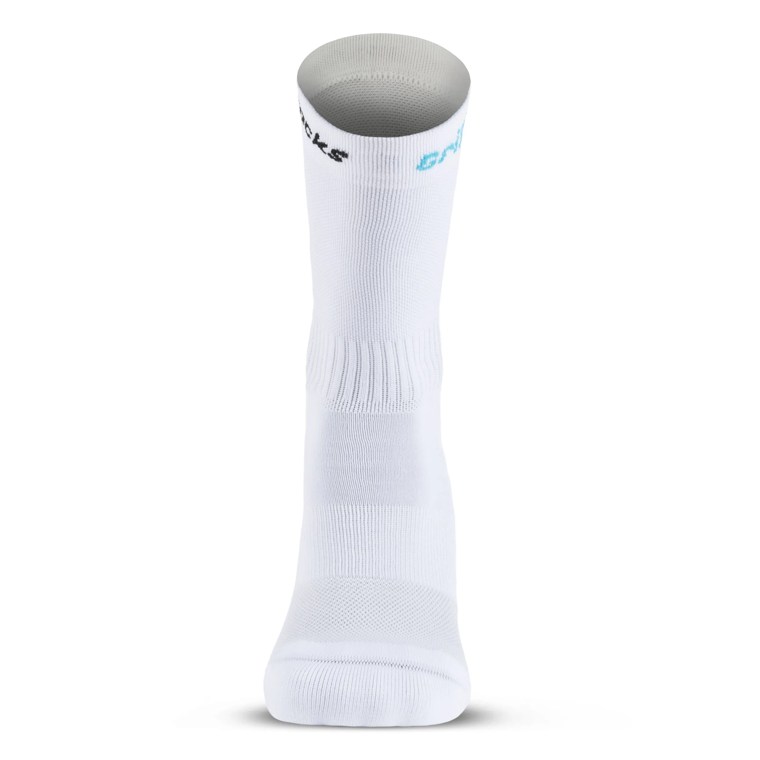 Athletic Socks With Grips - Crew Height - White