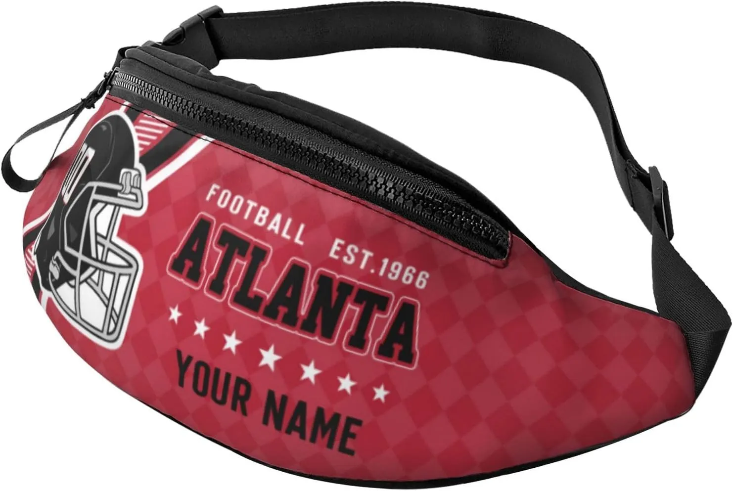 Atlanta Waist Bag Adjustable Football Belt Bag Personalized Custom Fanny Pack Sports Hiking Running Belt Waist Pack for Women Men Fans Gifts