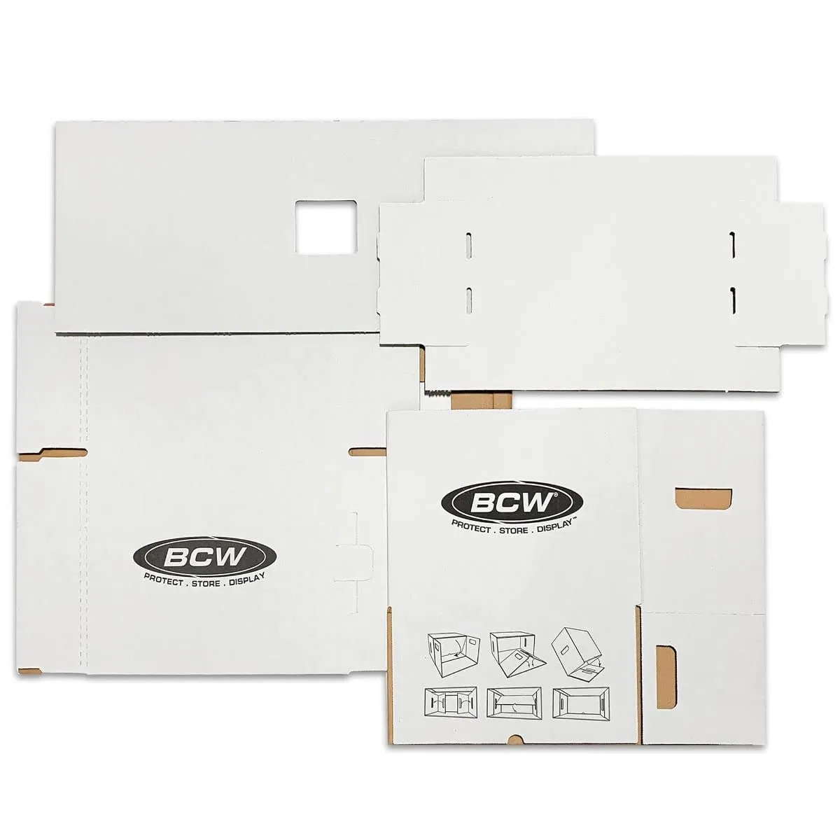 BCW Short Comic House - 1ct | Heavy-Duty Comic Book Storage Box | Reinforced Cardboard Outer Shell for Comic Box | Comic Book Holder for Easy Access & Organization | Comic Book Storage System