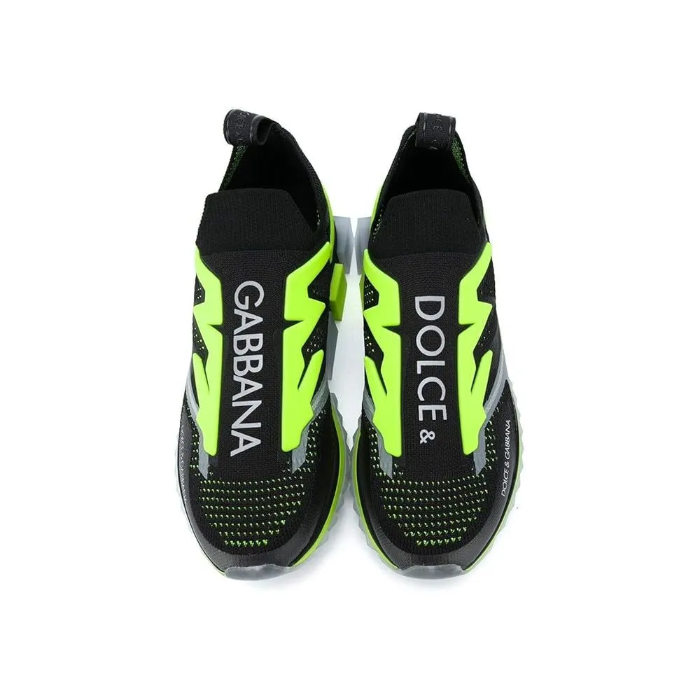 Black Polyester Sneaker