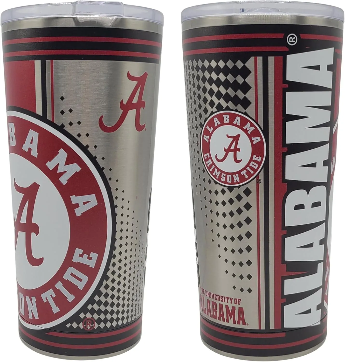 boelter brands NCAA Hero Digital Stainless Steel Vacuum Insulated 20oz Ultra Travel Tumbler (Alabama Crimson Tide)