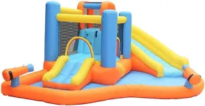 Bouncy Castle, Bouncy Castles Small Trampoline Children's Toy Slide Outdoor Play Equipment Inflatable Castle Inflatables & Bouncy Castles