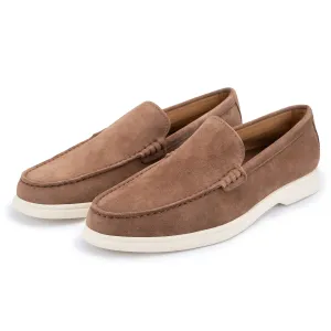 Brown Suede Loafers