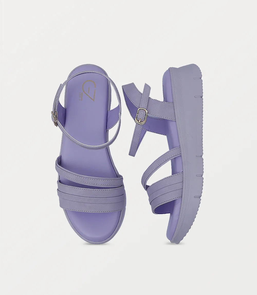 BW10321-LILAC-Women Comfort Sandal