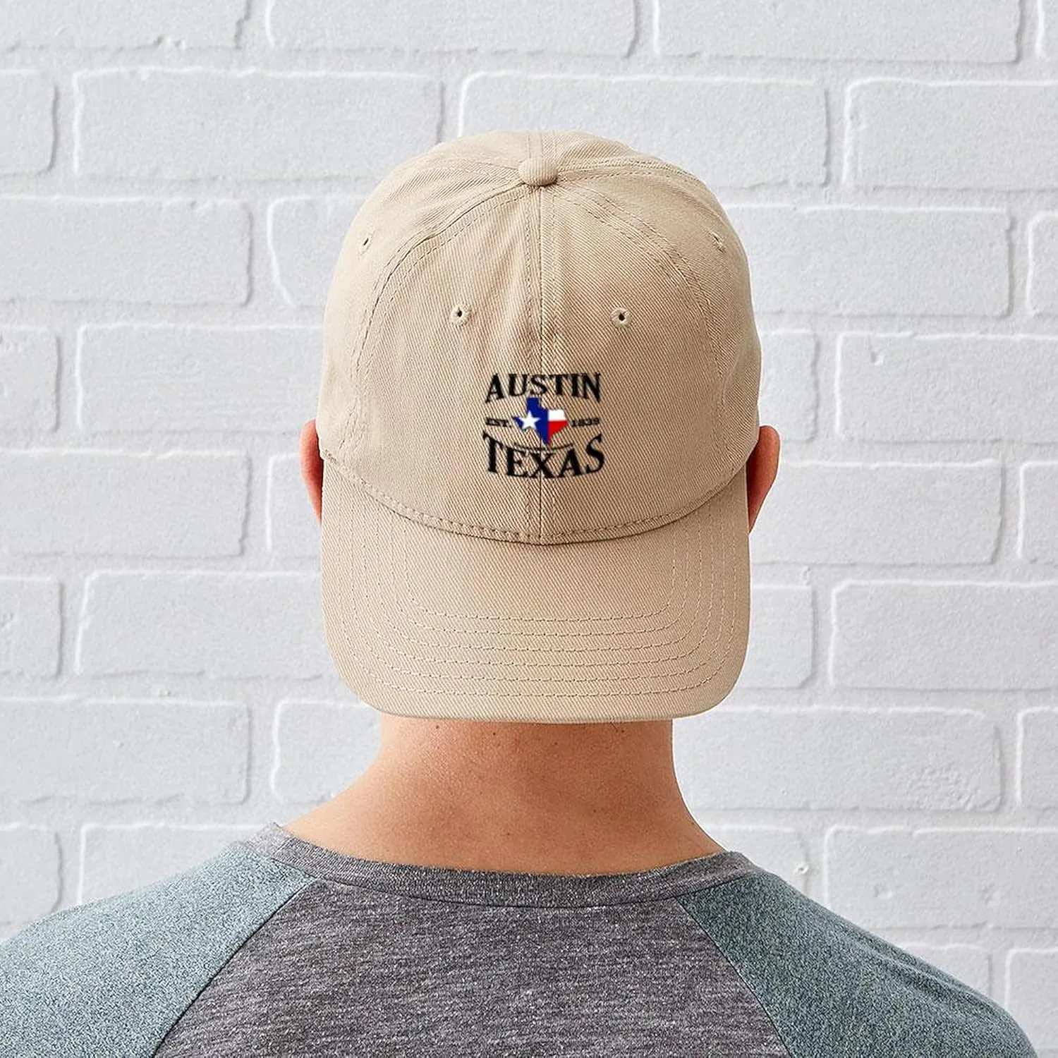 CafePress Texas Retro State Flag Black Cap Black Baseball Cap