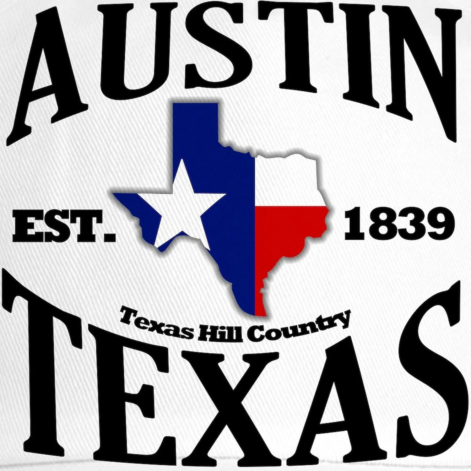 CafePress Texas Retro State Flag Black Cap Black Baseball Cap