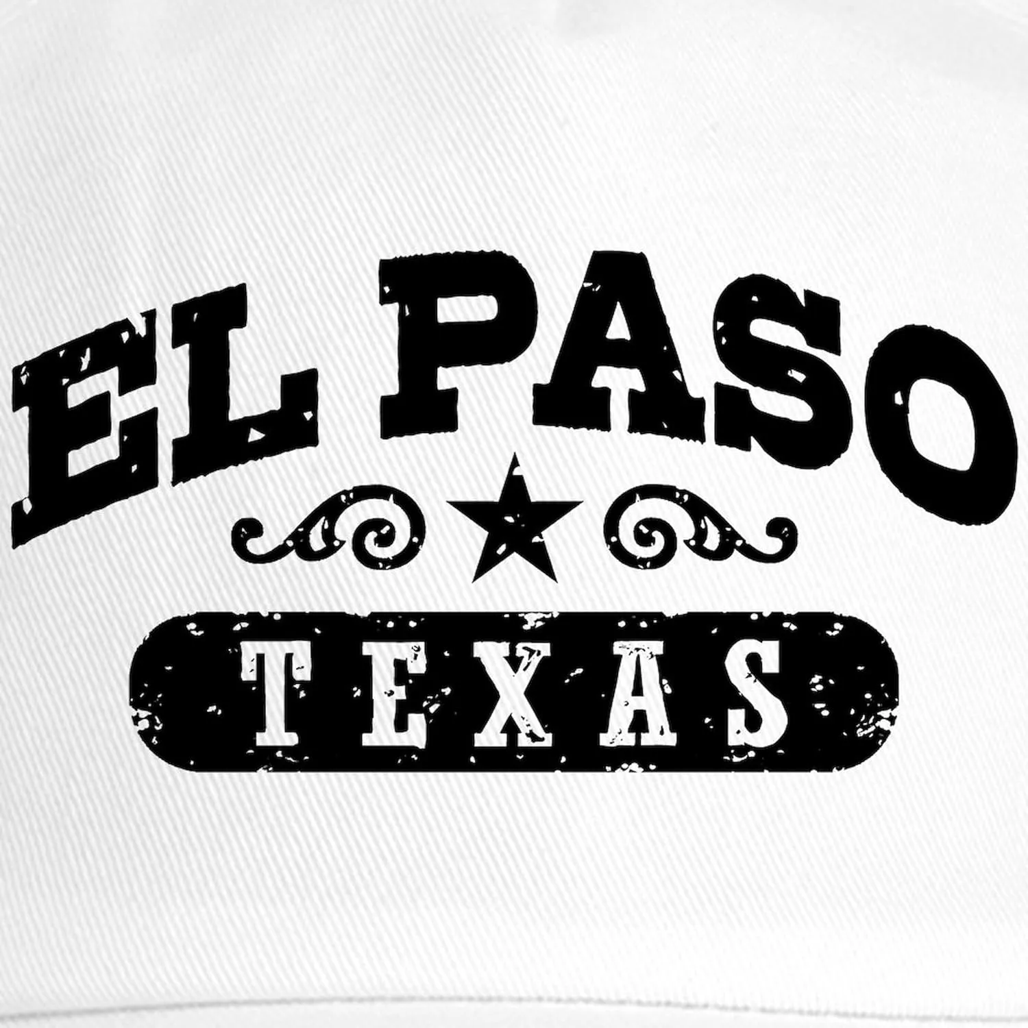 CafePress Texas Retro State Flag Black Cap Black Baseball Cap