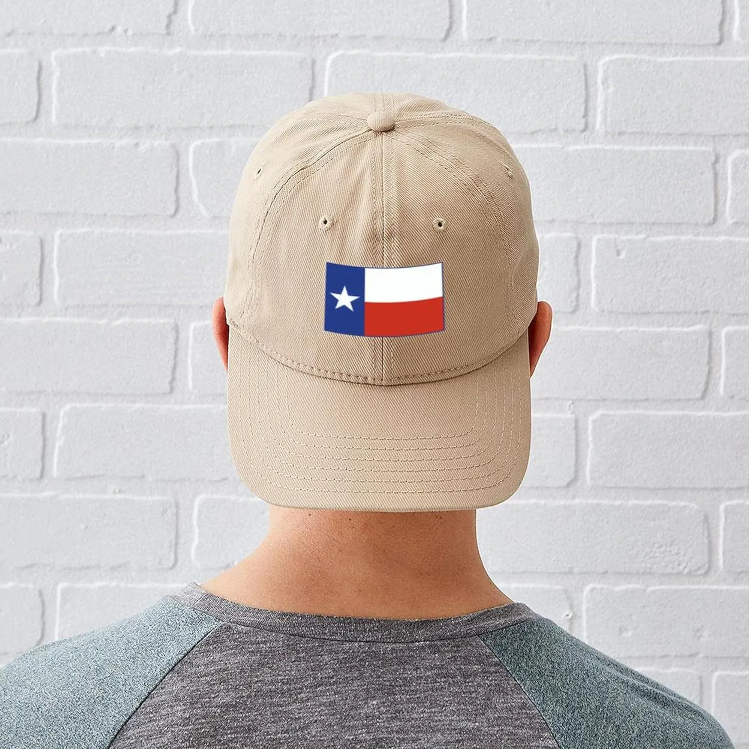 CafePress Texas Retro State Flag Black Cap Black Baseball Cap