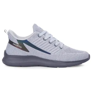Calcetto Lightweight Casual Men's Running Sports Shoes CLT-0992 Light Grey