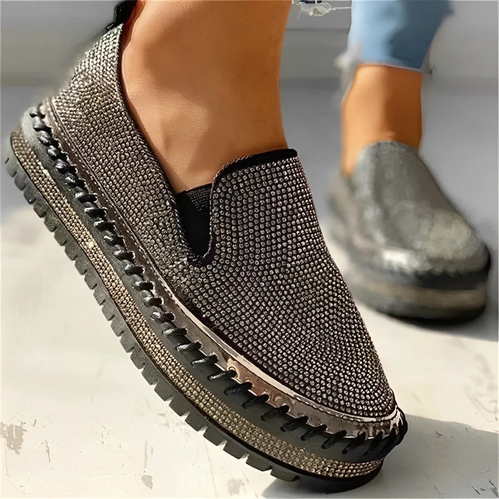 Candy Gem - Funkelnde Diamant-Loafer