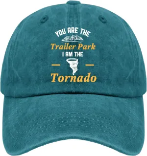 Cap You are Trailer Park I Am The Tornado Dad Hat for Men Graphic Denim Hats Adjustable