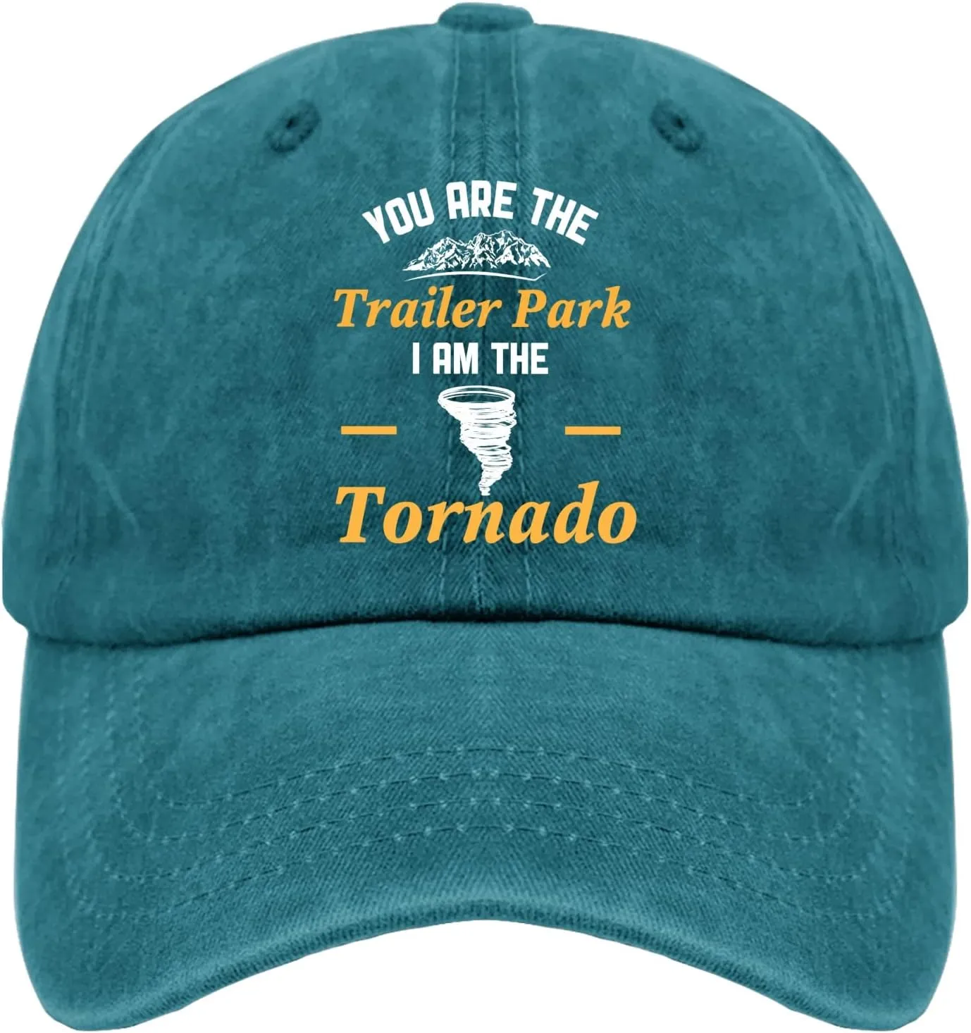 Cap You are Trailer Park I Am The Tornado Dad Hat for Men Graphic Denim Hats Adjustable