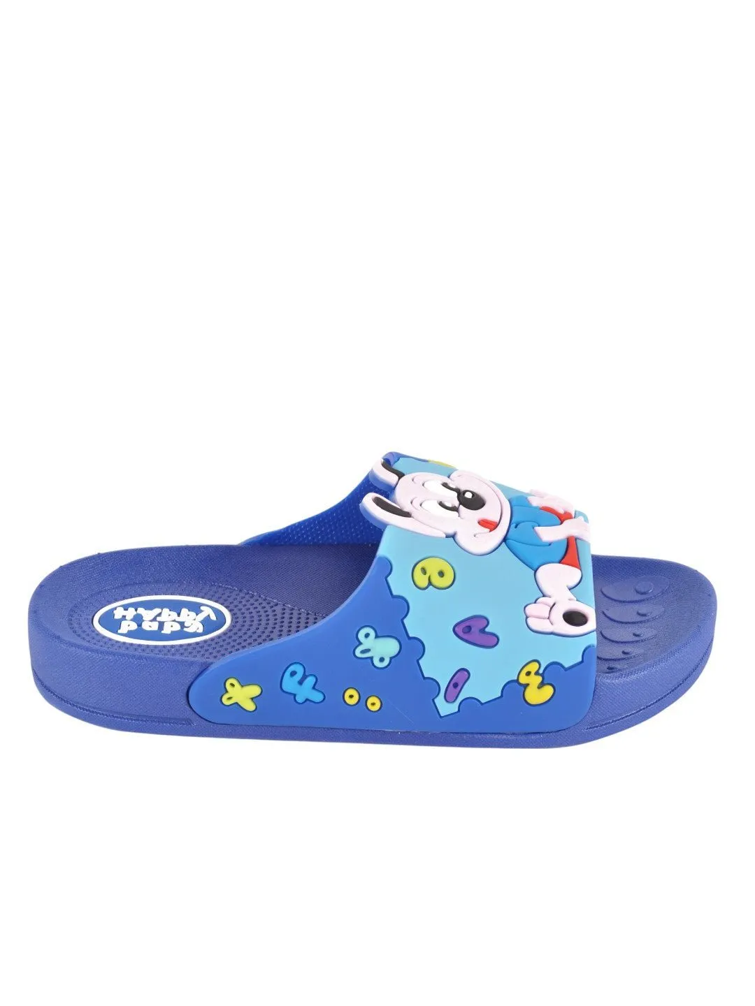 Cheerful Puppy-Themed Slide for Boys- Blue