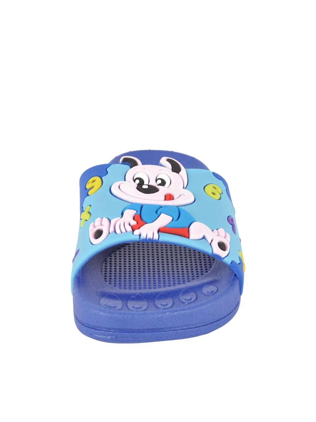 Cheerful Puppy-Themed Slide for Boys- Blue
