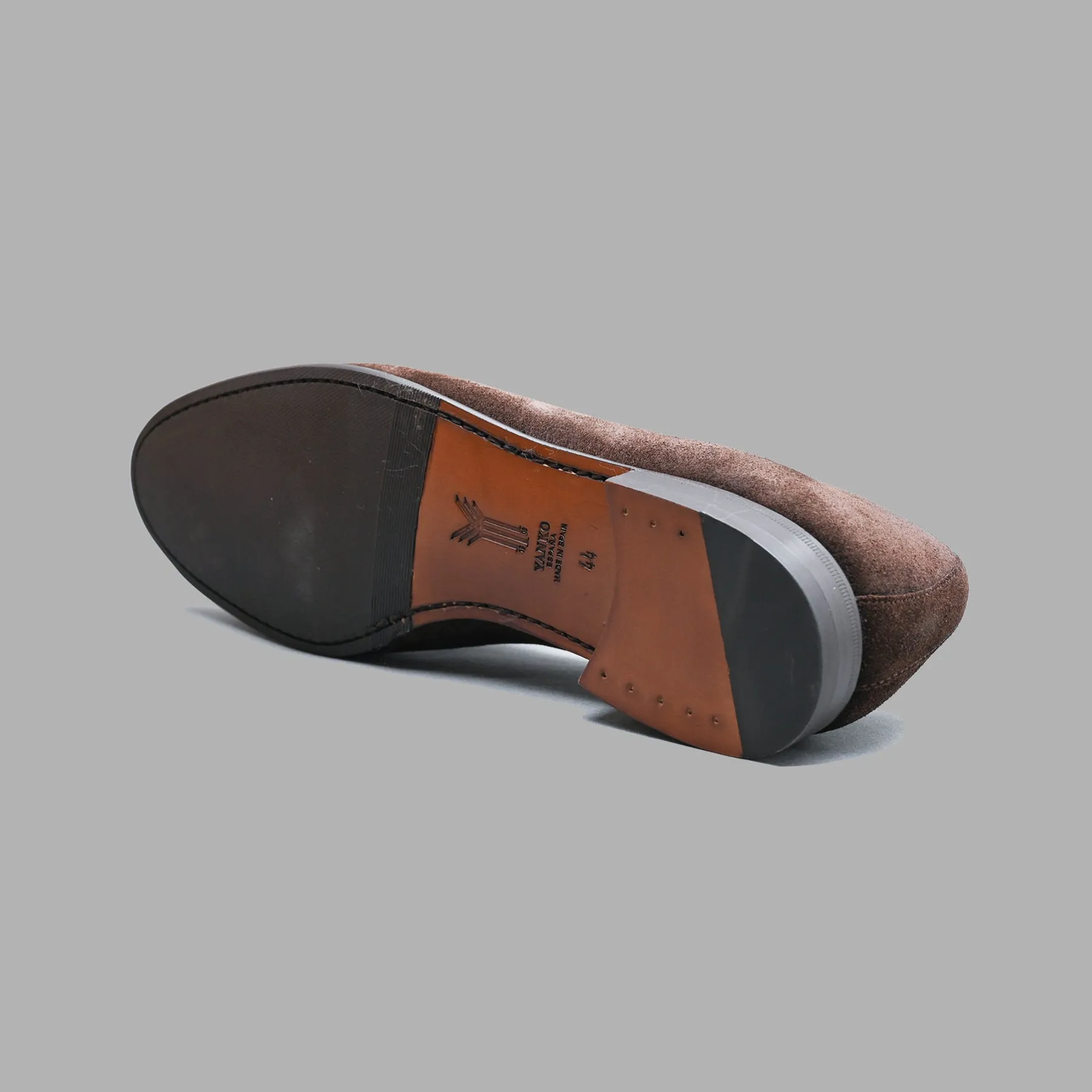Classic Belgian Loafer in Dark Brown Suede