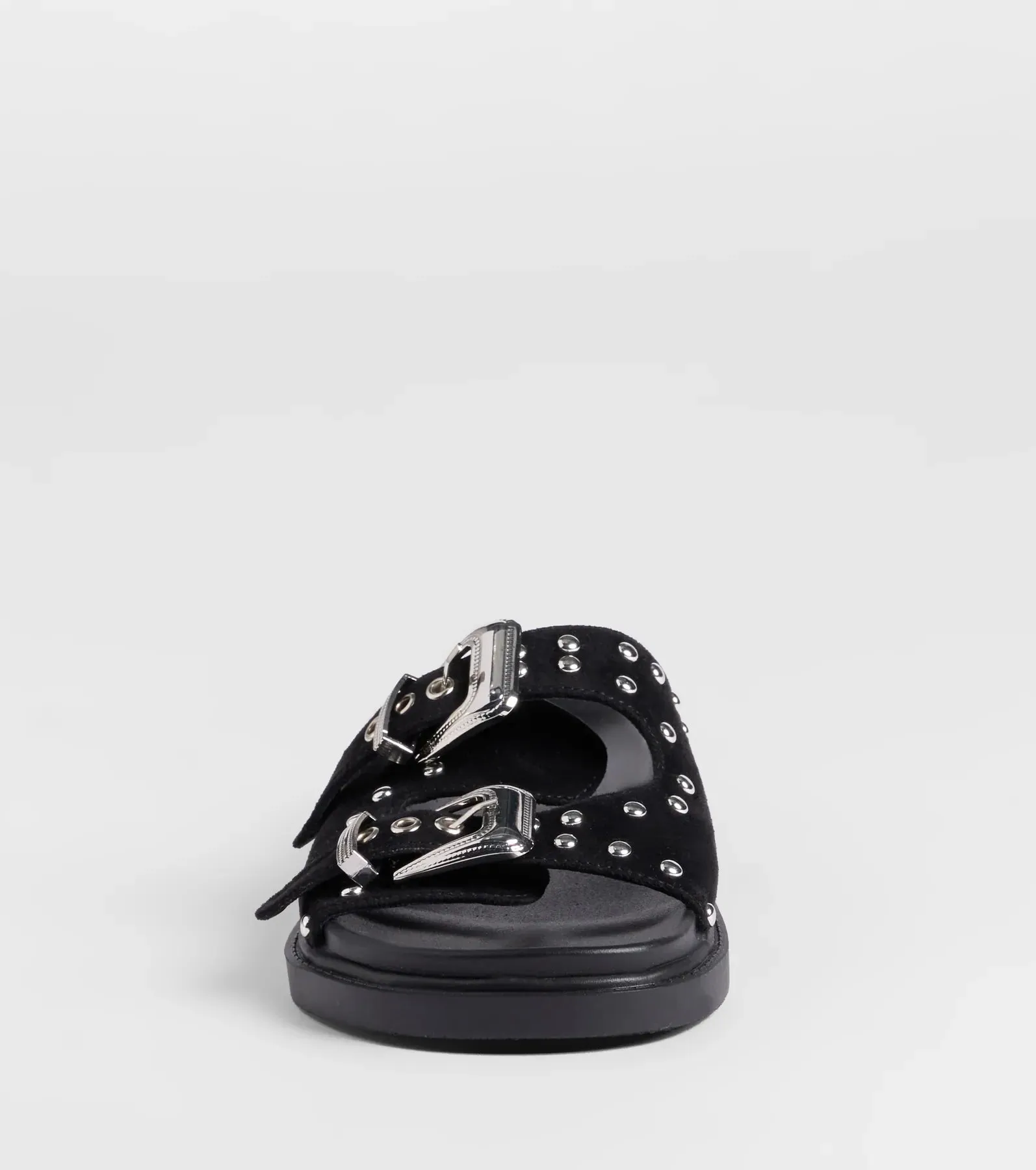 Cool Girl Studded Western Buckle Sandals