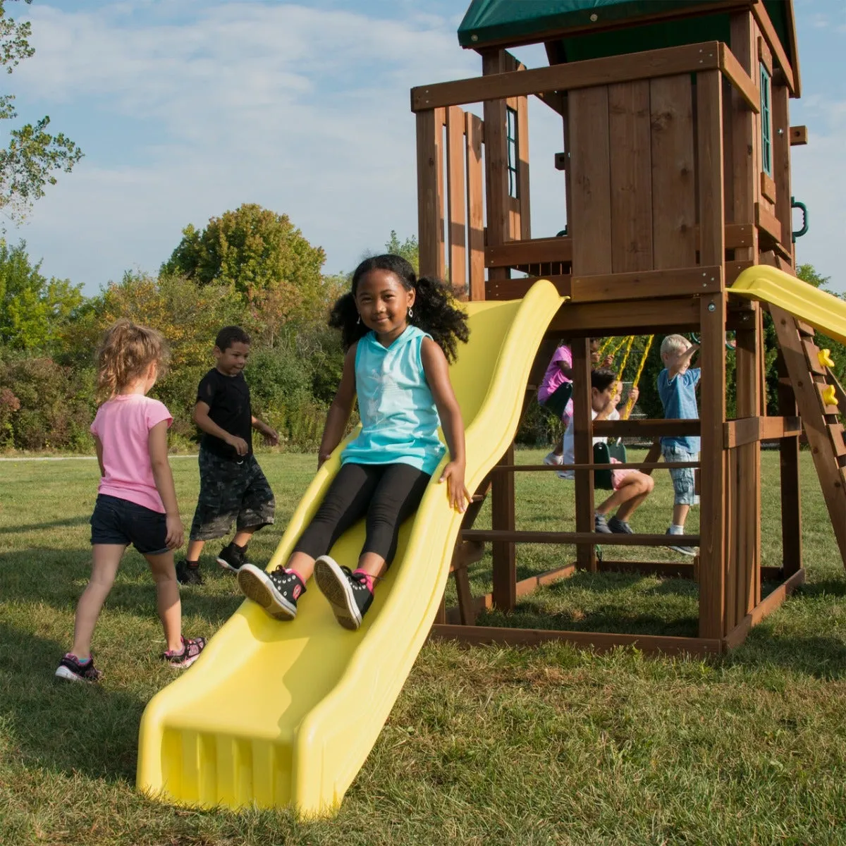 Cool Wave Slide - Yellow by Swing N Slide