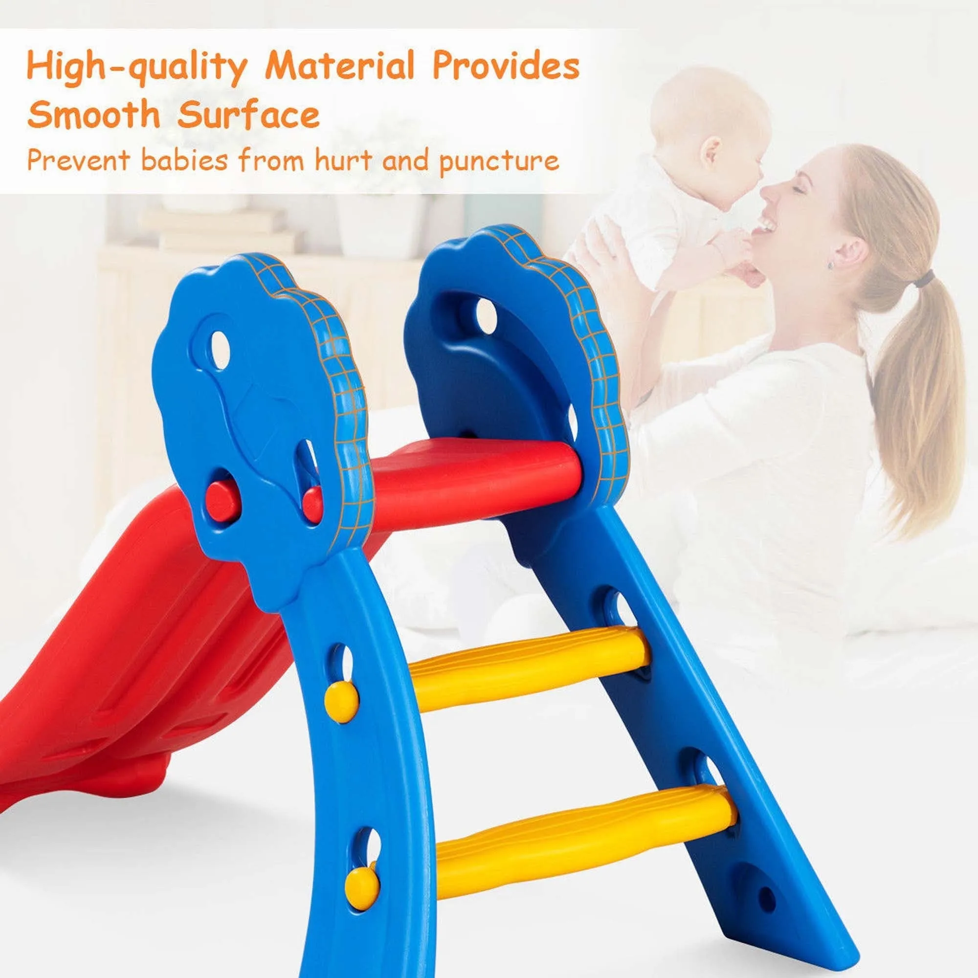 Costway Children Kids Junior Folding Climber Play Slide Indoor Outdoor Toy Easy Store