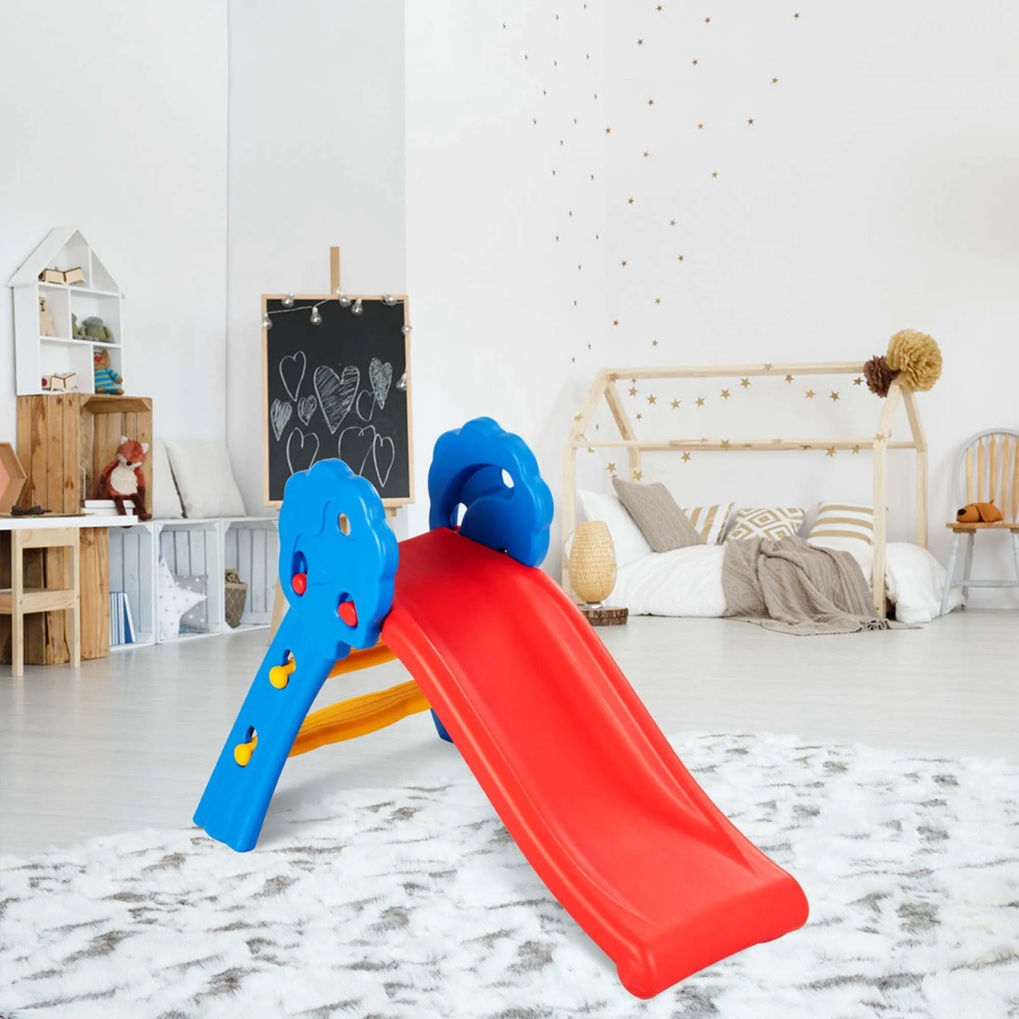 Costway Children Kids Junior Folding Climber Play Slide Indoor Outdoor Toy Easy Store
