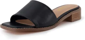 CUSHIONAIRE Women's Sage low block heel slide sandal  Memory Foam and Wide Widths Available
