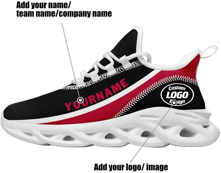 Custom Men's Sneaker Personalized Women's Running Shoes Light Weight Baseball Tennis Breathable Unisex Athletic Shoes