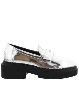 Dames Frankie Loader Loafer Zilver