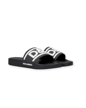 D&G Beachwear Sliders Black