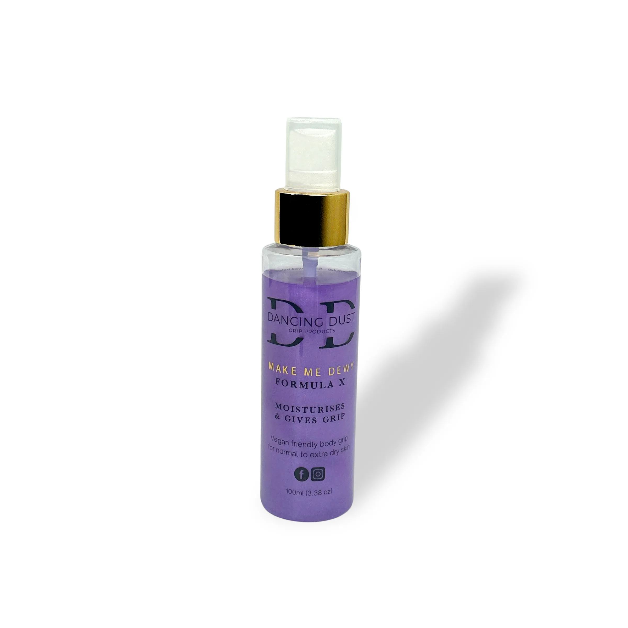 Dancing Dust Pole Grip Aid Scented Bio Glitter Spray for Dry Skin 30ml