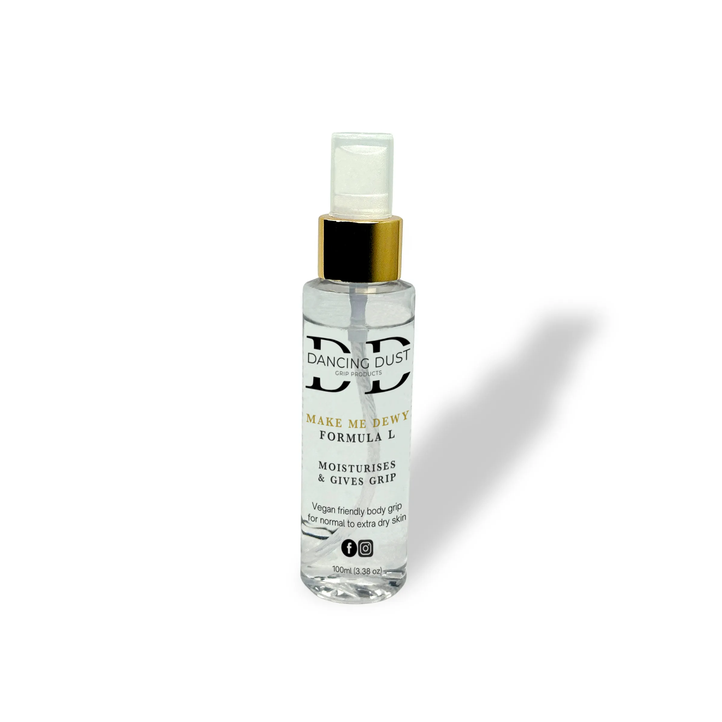 Dancing Dust Pole Grip Aid Scented Bio Glitter Spray for Dry Skin 30ml