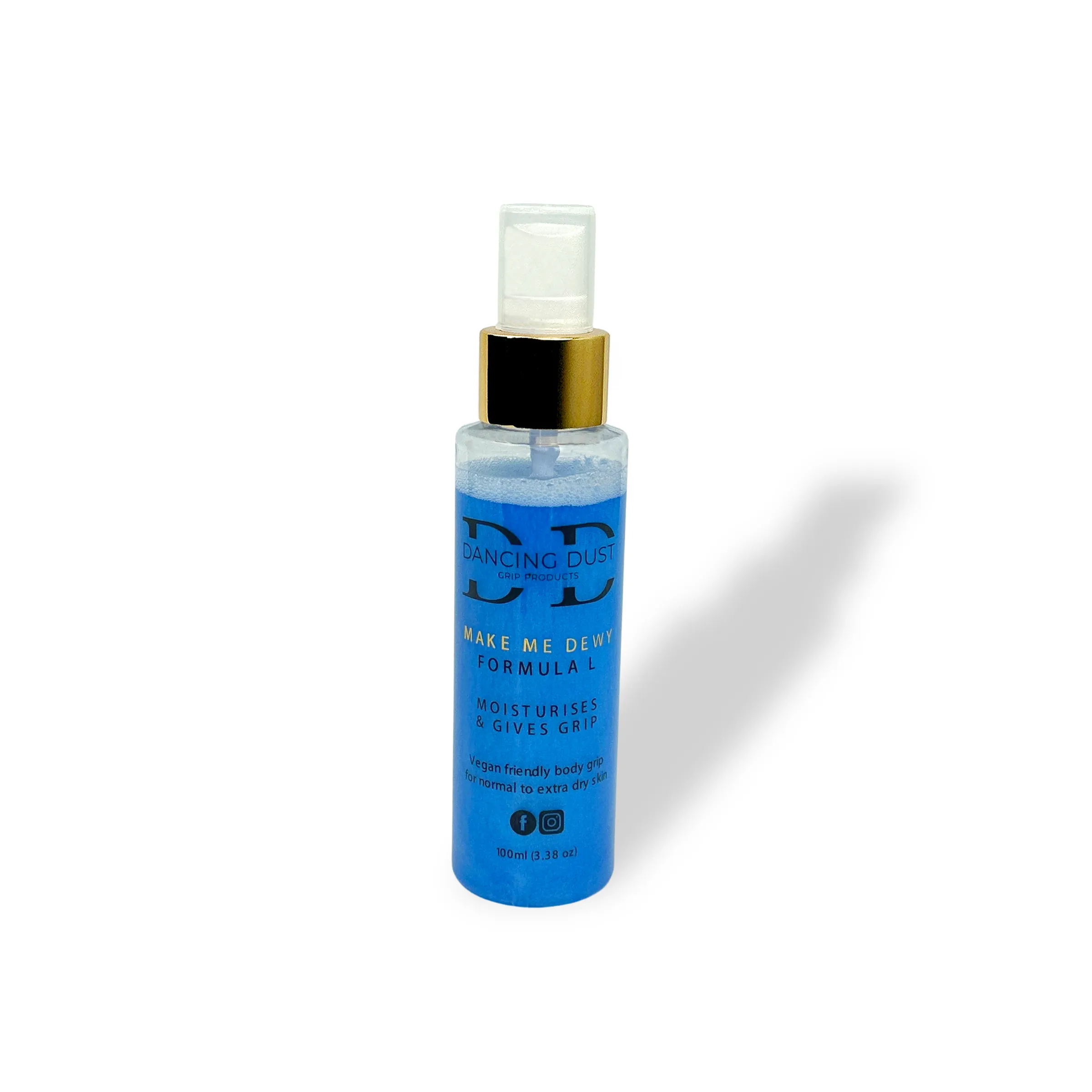 Dancing Dust Pole Grip Aid Scented Bio Glitter Spray for Dry Skin 30ml