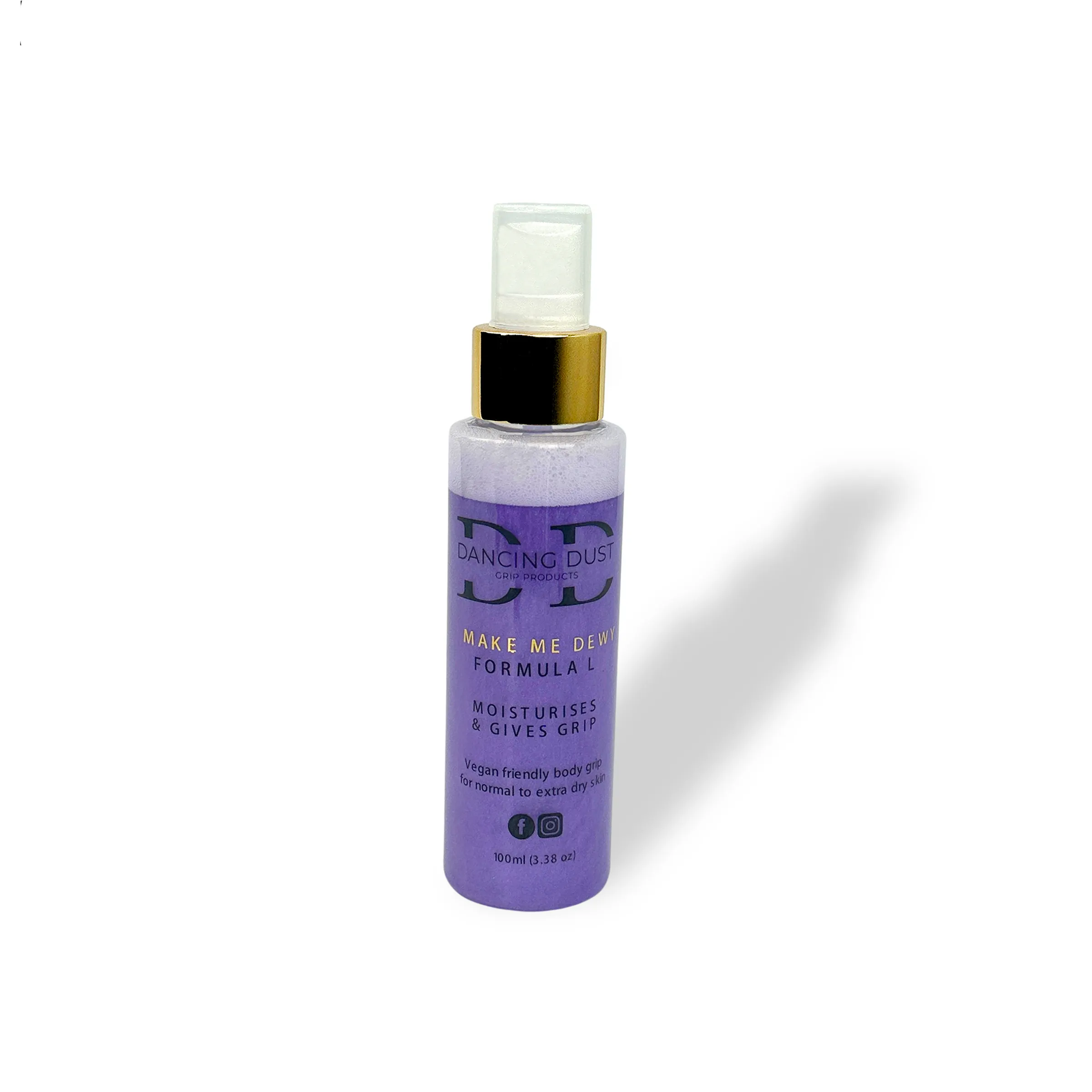 Dancing Dust Pole Grip Aid Scented Bio Glitter Spray for Dry Skin 30ml