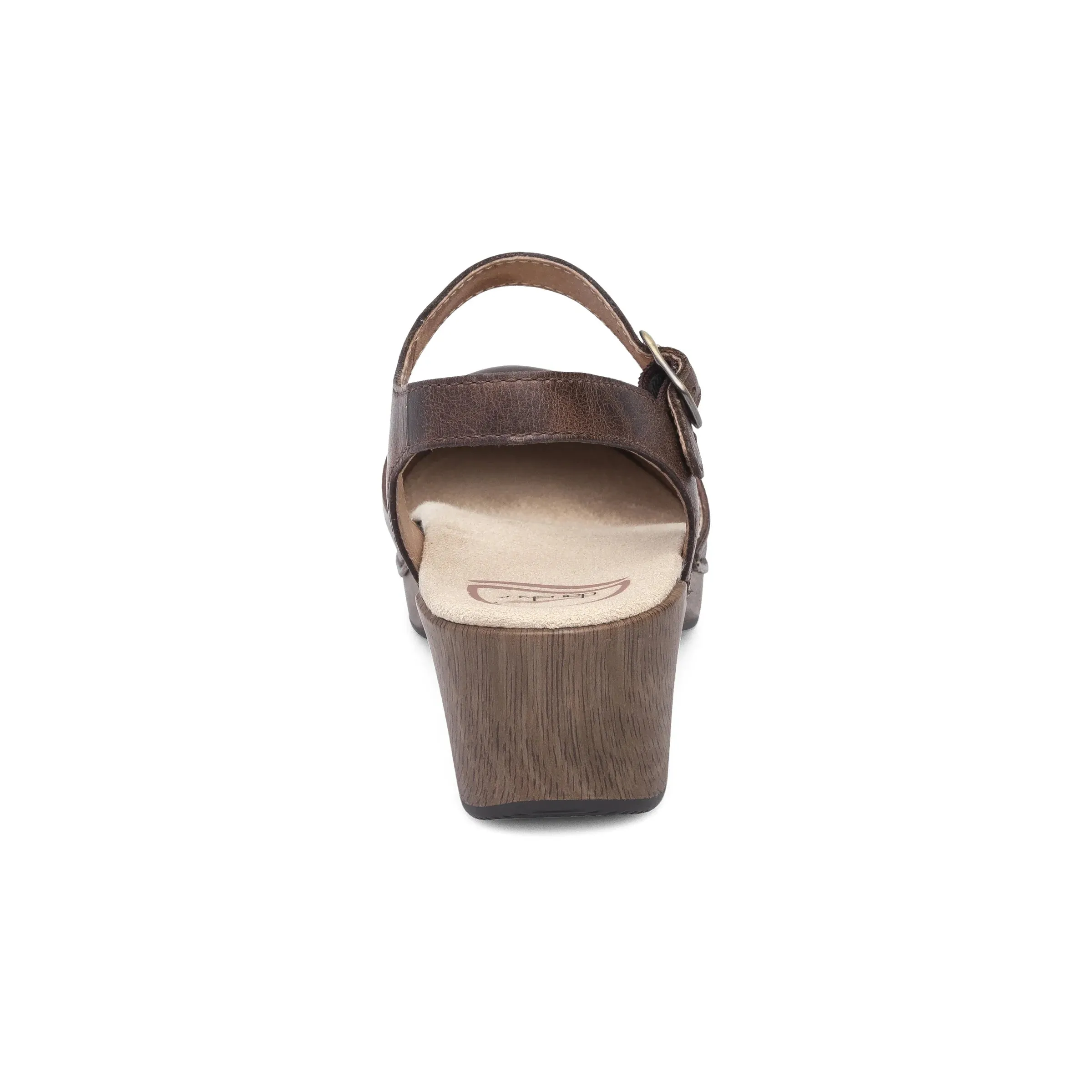 Dansko Women's Sam Vintage Pull Up Sandal - Teak