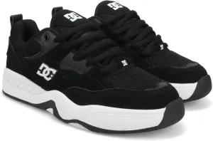 DC Men's Ascend Skate Shoe, Black/Black/White, 4.5