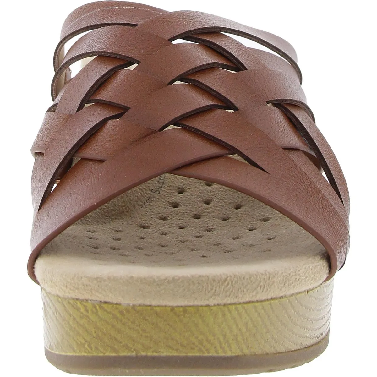 Easy Works by Easy Street Womens Strappy  Slide Sandals